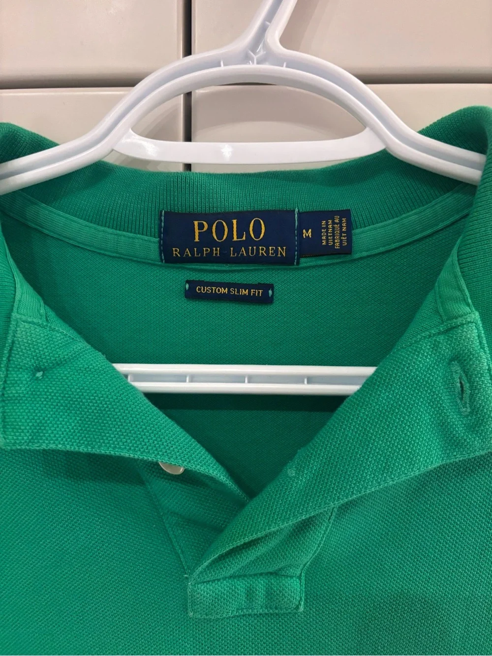 Polo by Ralph Lauren Men’s Green Short-Sleeve Polo Shirt-medium